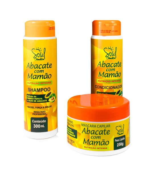 Kit Capilar Soul Abacate com Mamão